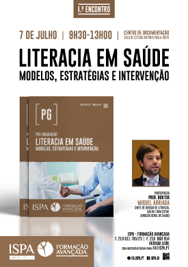 1.º Encontro em Literacia em Saúde: Modelos, Estratégias, Intervenção